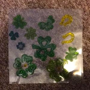 St. Patrick’s Day Clover Window Clings